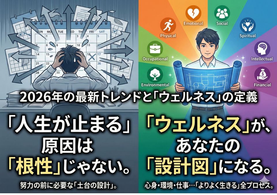 ウェルネスとは?健康を超えて「よりよく生きる」を実現する考え方と、2026年の最新トレンド